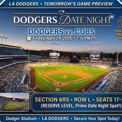 Dodgers Date Night Tickets 4/24 