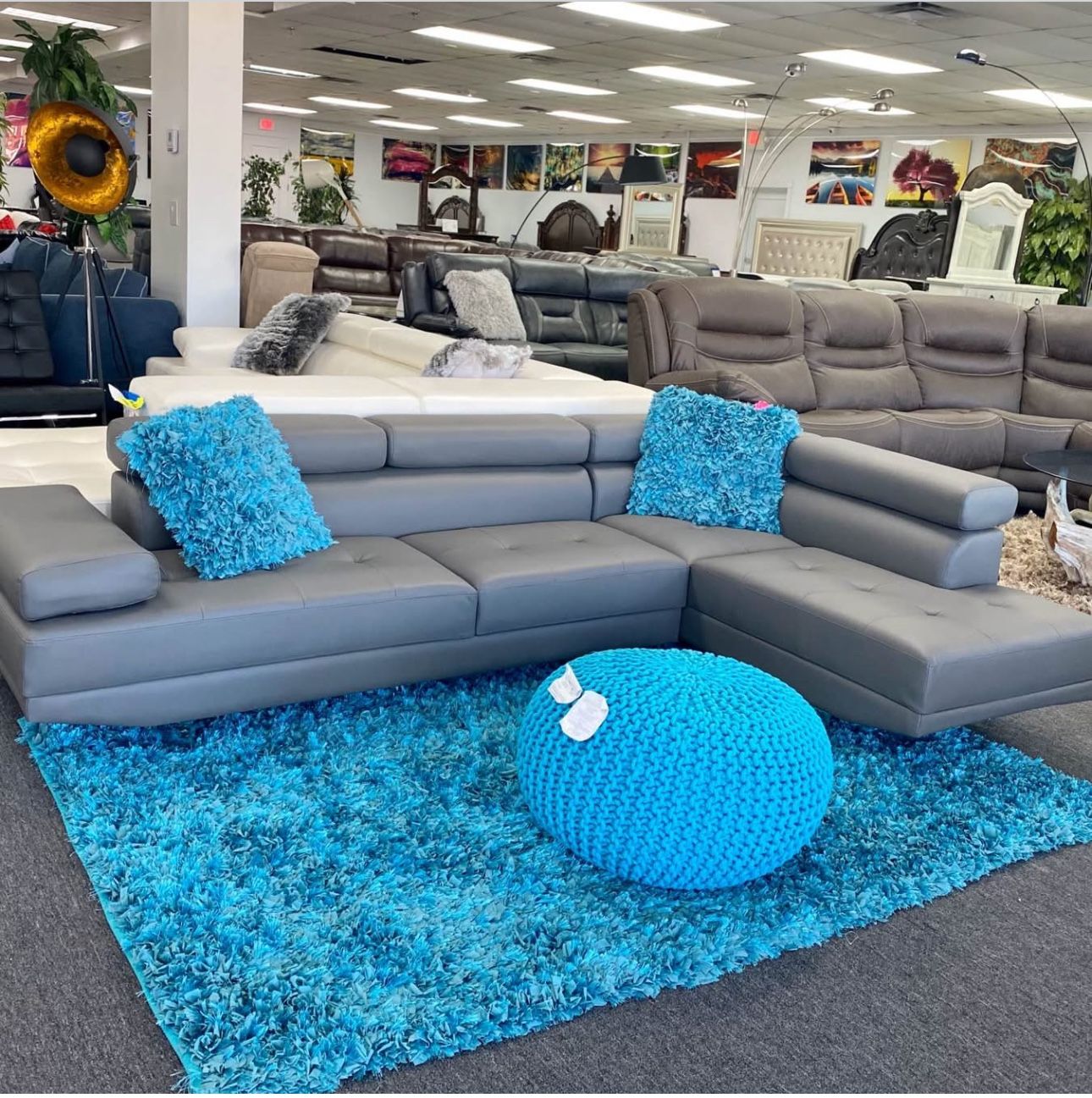 BRAND NEW GREY, BLACK OR WHITE SECTIONALS UP TO 40% OFF RETAIL- SHOP NOW PAY LATER.