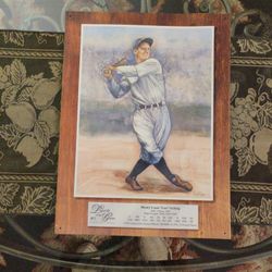 Legends Of The Game Lou Gehrig Metal Sign