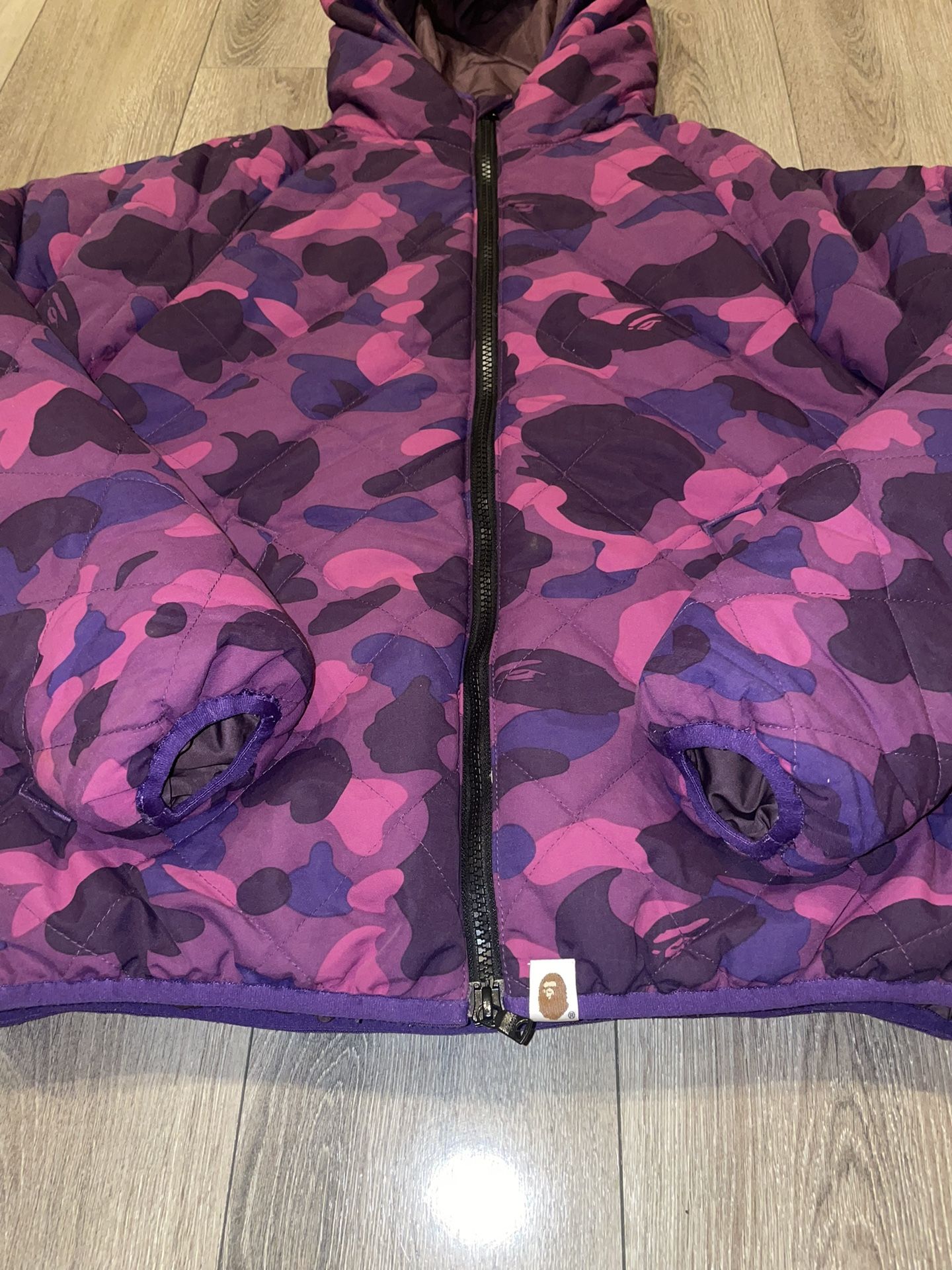 Bape purple camo puffer jacket new arrivals