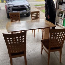 Table And  Four Chairs