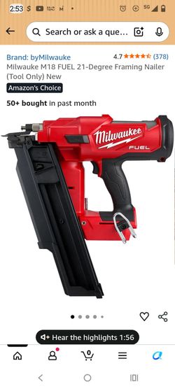 Milwaukee  Framing Nailer