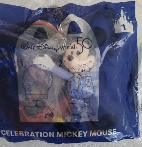 Mcdonalds Happy Meal Walt Disney 50th Toys #1 Celebration Mickey Mouse