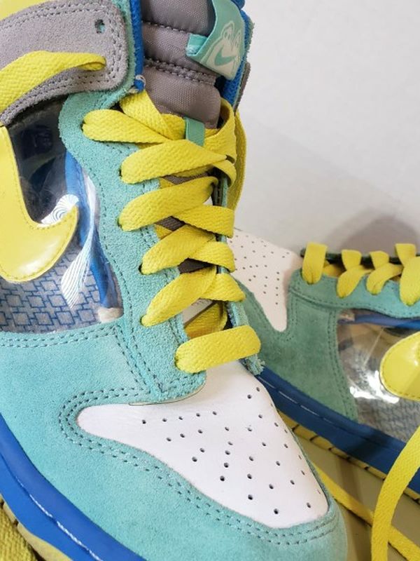 RARE! Nike Dunk Women Size Animal Denim Force Leopard Blue