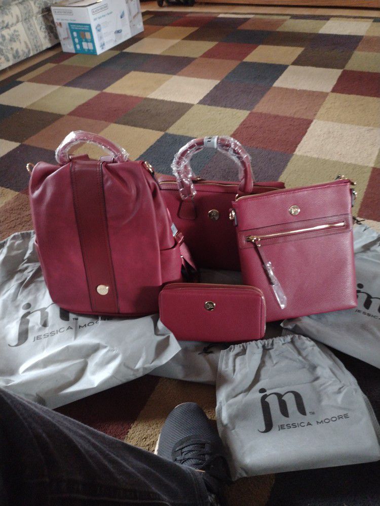 Jessica Moore Four-piece Handbag Set