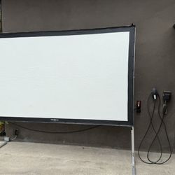 Projector, Screen and Speaker