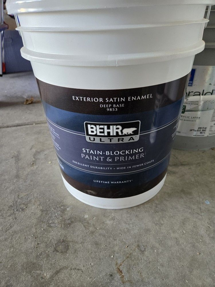 Unused 5 Gallon BEHR Ultra paint