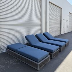 Restoration Hardware Outdoor Chaise Loungers (4)