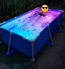 7ft rectangle frame pool