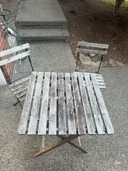 Ikea Patio Foldable Chair And Table 