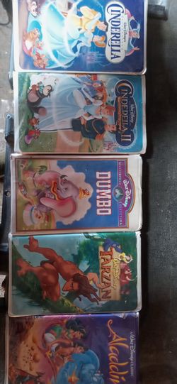 5 Disney VHS