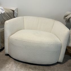 Oversized White Chair