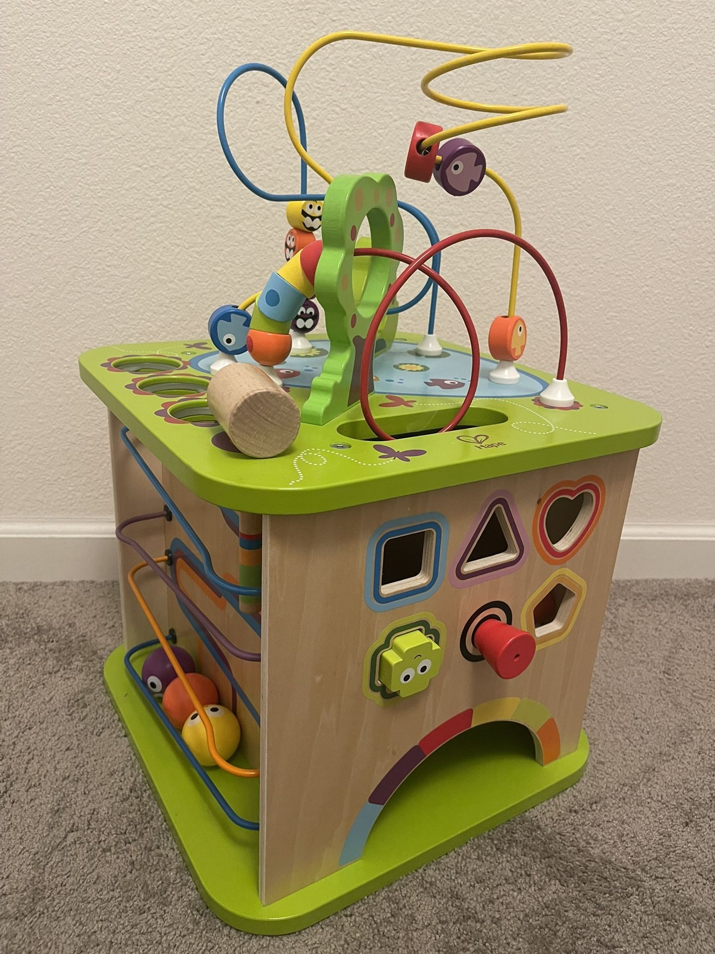 Country Critters Wooden Activity Play Cube by Hape