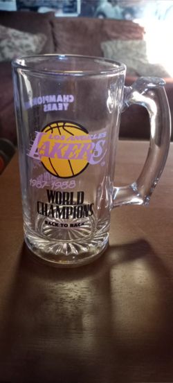 Lakers Nba Glass Mug Promo Vintage