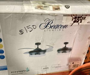 48in Retractable Blade Ceiling Fan