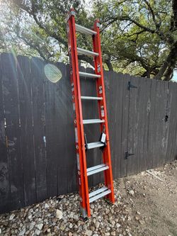 Louisville Ladder 16 Ft Fiberglass Extension Ladder – 300 lb Capacity