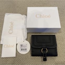 Chloe Marcie Square Wallet in Black NWT