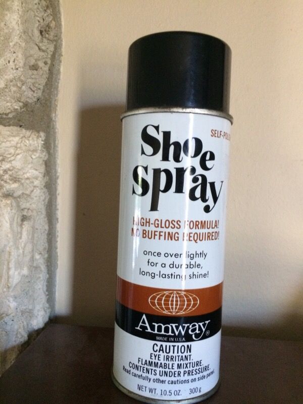 Rare vintage Amway shoe spray high-gloss formula discontinued