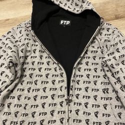 FTP x Famous Hoodie Grey Size Large 