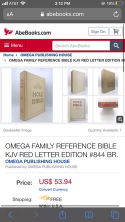 Omega Family Holy bible