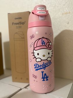 Owala FreeSip Hello Kitty LA Dodgers Water Bottle