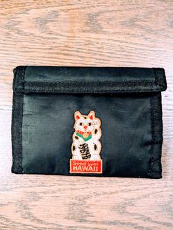 Fortune Cat Velcro Wallet