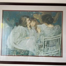 The Reading Mother Framed Print