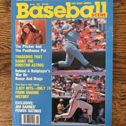 1981 Mike Schmidt , George Brett  Baseball Scene Annual Magazine