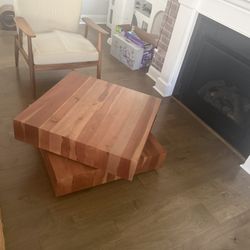 CB2 Spin Rotating Coffee Table