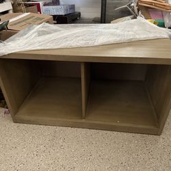 2 Pottery Barn Modular Banquette Storage Benches Weathered Gray Free  