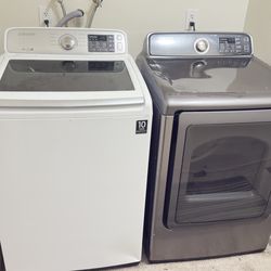 Samsung smart washer and gas dryer