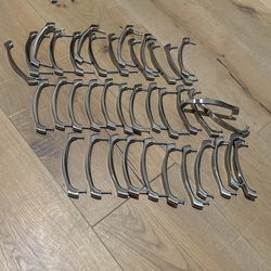 Cabinet door poles