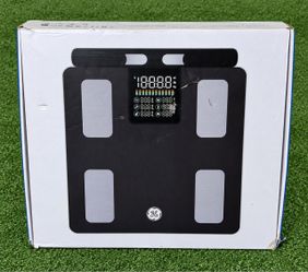 GE CS10H Smart Body Fat Scale 8-Electrode Bluetooth Digital BMI 400lb | New, Open Box