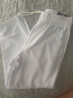 White baseball pants