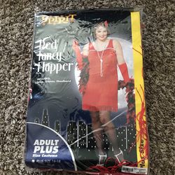 Brand New Red Flapper Costume 