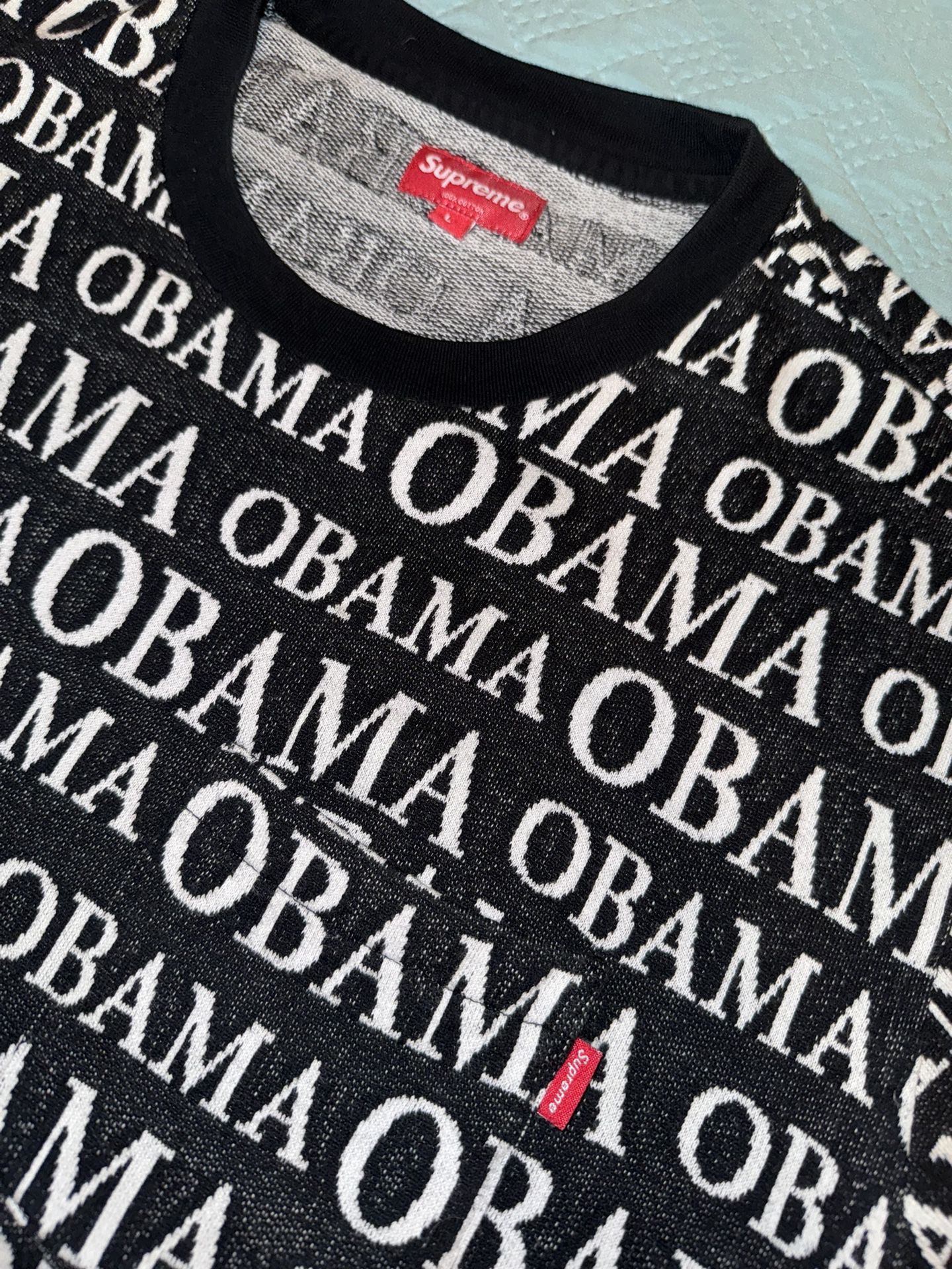 Supreme Obama Size Large Top - Great Preowned Condition And 100% AUTHENTIC 