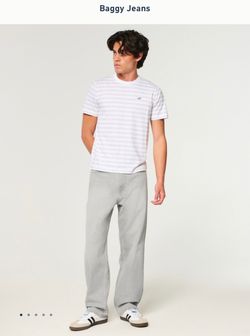 Light grey baggy jeans from Hollister, size W33 L30