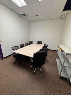 Conference Table with 8 Chairs – Office Meeting Room Set