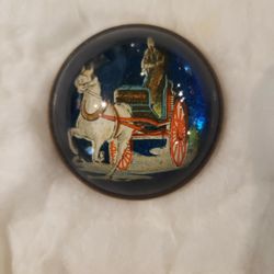 Antique Domed Bridle Rosette 