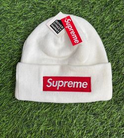 Supreme Box Logo Beanie White