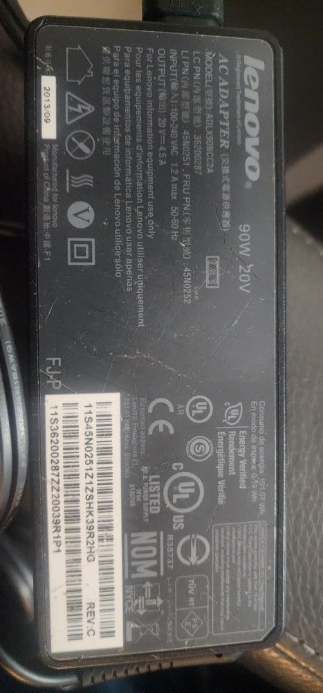 LENOVO AC ADAPTER ORIGINAL ADLX90NCC2A