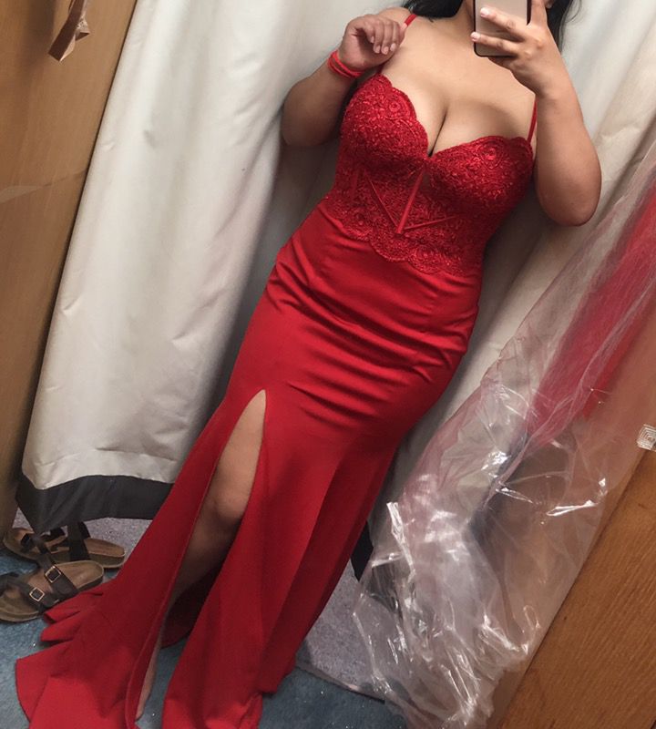 Red Homecoming Prom Dress