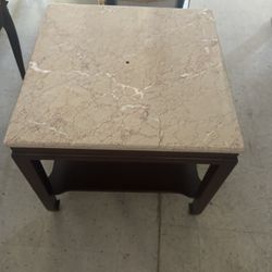 2 Marble Too End Tables 