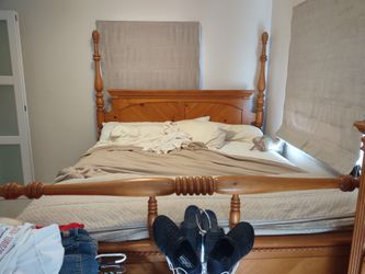 King size bed and set