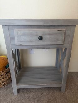 Wood Nightstand