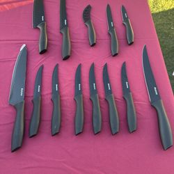 Black Kitchen Knife Set – Complete Set 🔪✨