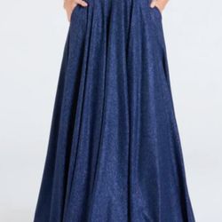Prom Dress 👗 Navy Blu