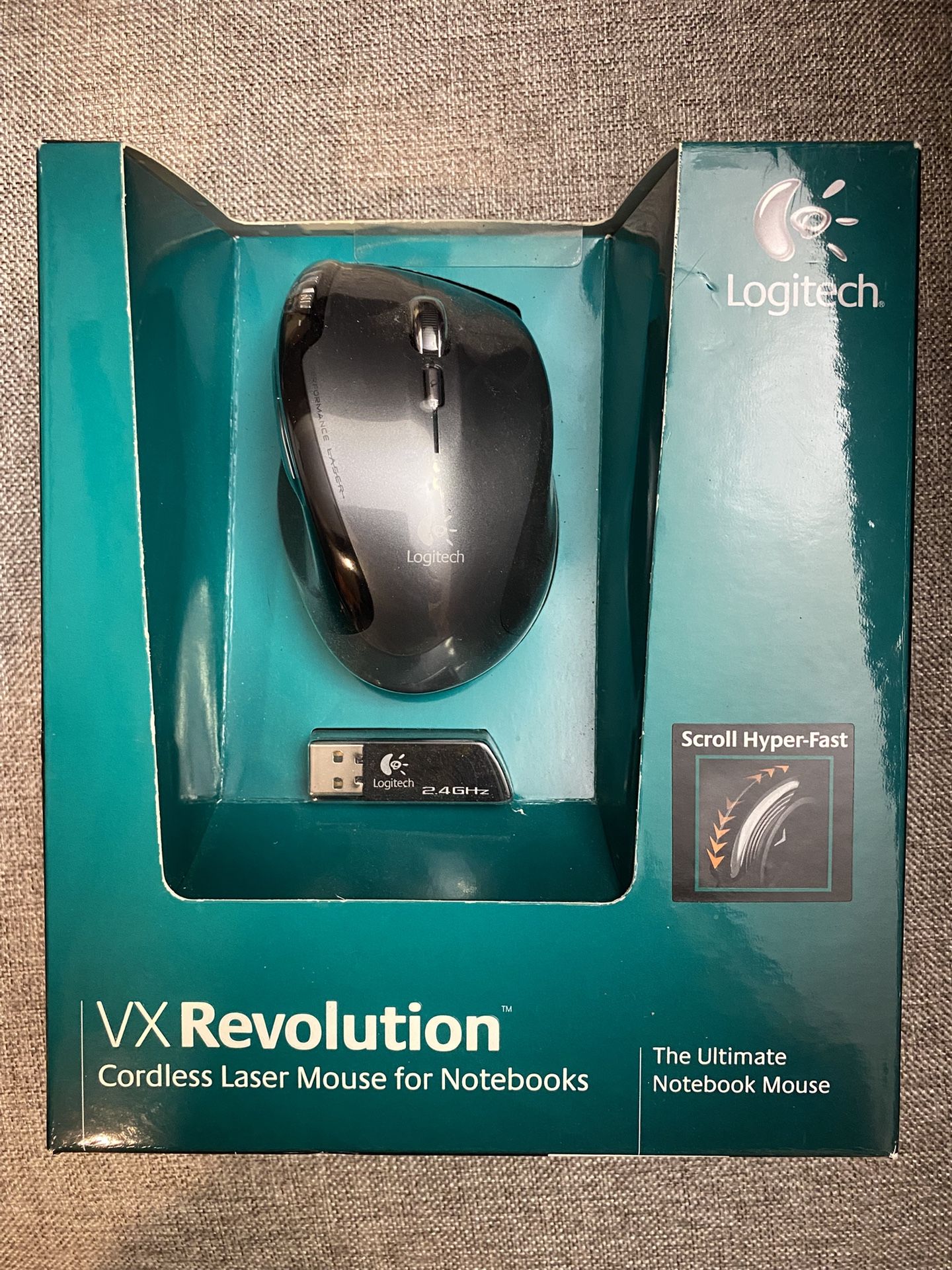 Logitech, VX revolution, cordless laser mouse