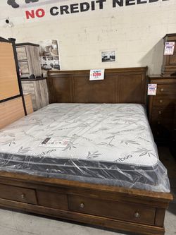 QUEEN BED FOR SALE (AVAILABLE IN KING*) !!NO CREDIT NEEDED !! TAKE IT HOME TODAY!! 🚛 SAME DAY DELIVERY AVAILABLE 🚚 Se Habla Español