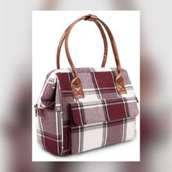 Portable Travel Diaper Bag - Red White